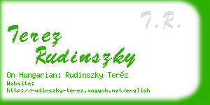 terez rudinszky business card